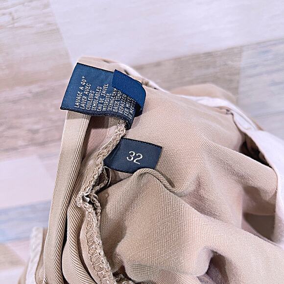 POLO Ralph Lauren Prospect Chino Shorts Khaki Flat Front Preppy Cotton Mens 32 - Picture 5 of 6